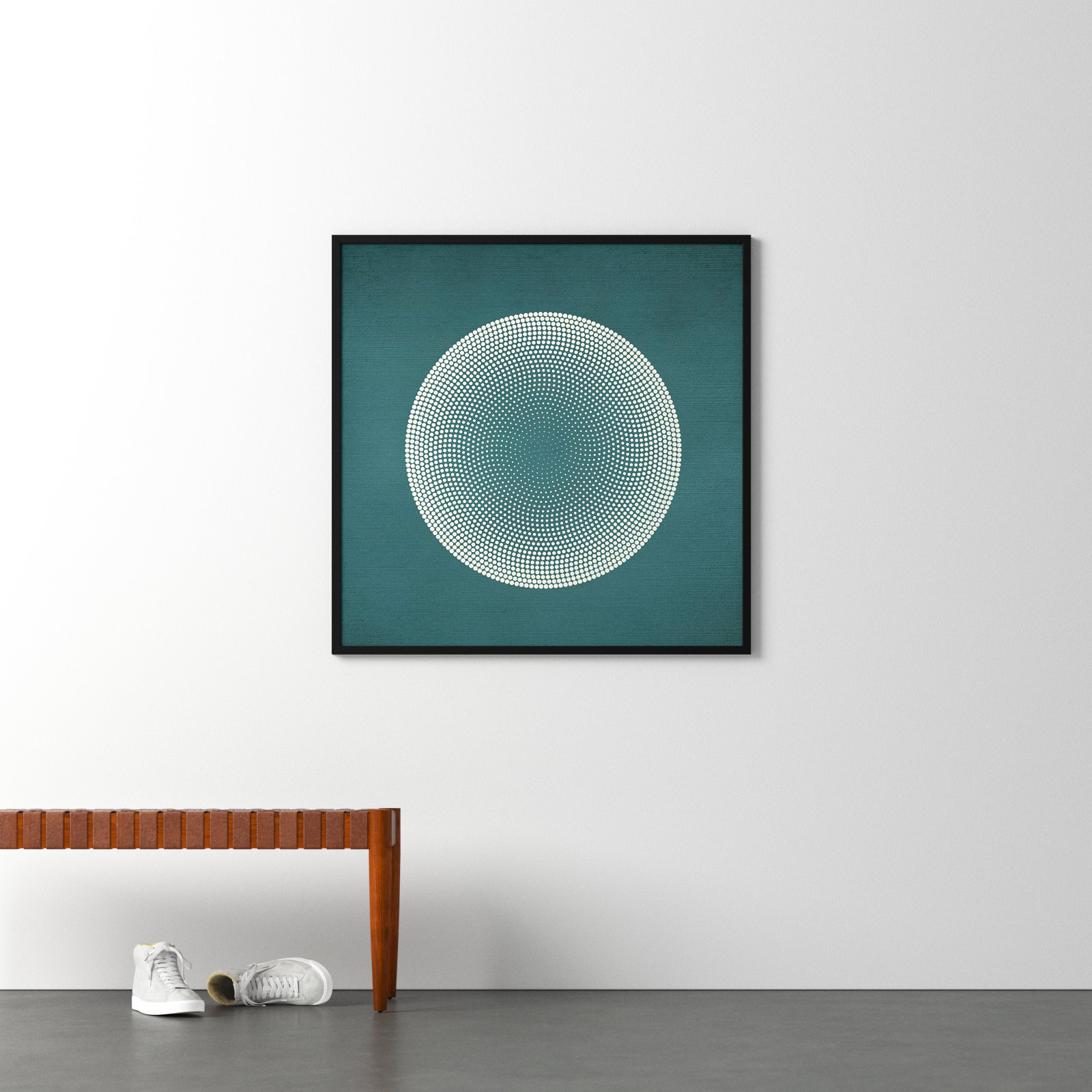 Circles Print by Incado, Black, 41" H x 41" W x 1" D
