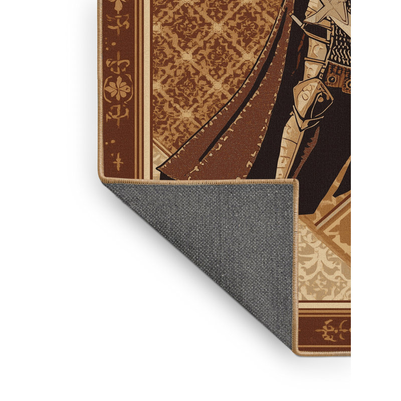 Tapis oriental doux et moelleux en croisé Durgin Crusader Knight, 2x4
