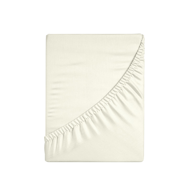 Drap-housse Apus, Grand, Ivoire, Fits mattress depth up to 20"