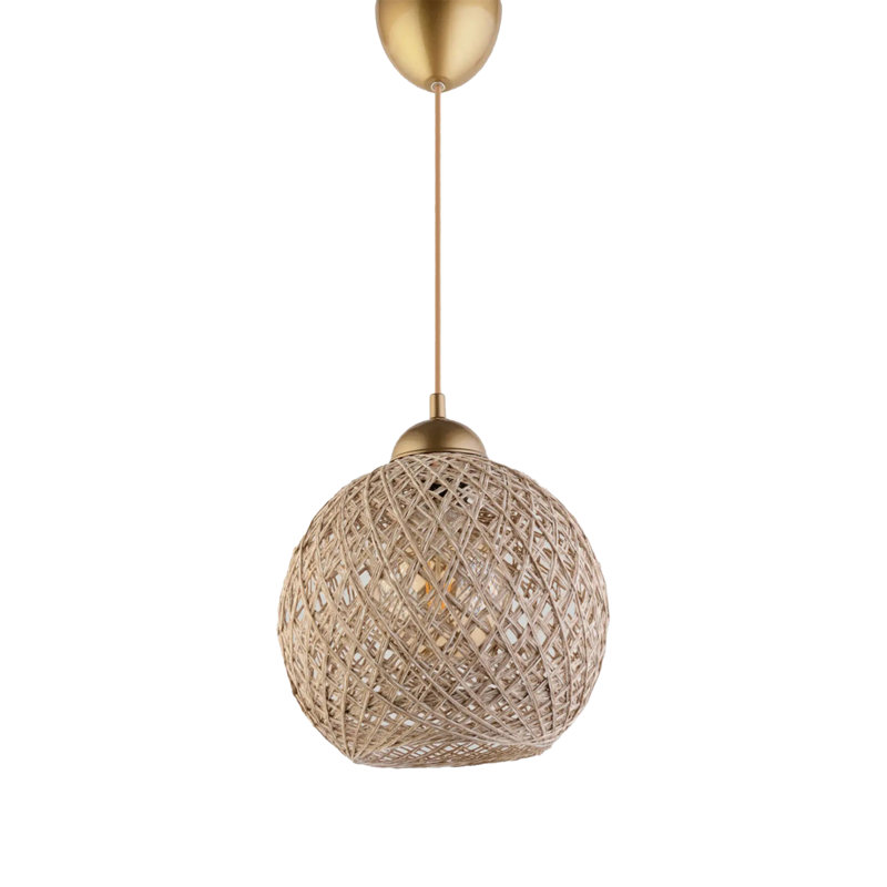 Lustre sphérique à 1 lumière Hargie, Or / bronze / laiton antique