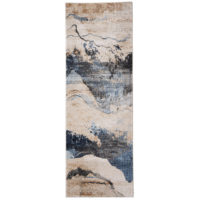 Maxin Performance Abstract Indoor Rug, Rectangle 6'7" x 9'6"