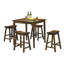 29 tabourets de bar de 29 pouces, conception de siège de selle, bois massif, finition cerisier, créent un espace de salle à manger confortable, des tabourets de 29 po de hauteur, 2 pièces, rehaussent l'ambiance de votre pièce-619316874-619316876