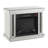 Boerpine 27.6'' W Mirrored,White Electric Fireplace