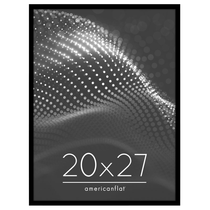 Cadre photo Americanflat - Cadre pour affiche à bordure mince avec plexiglas, Black, 20" x 27"