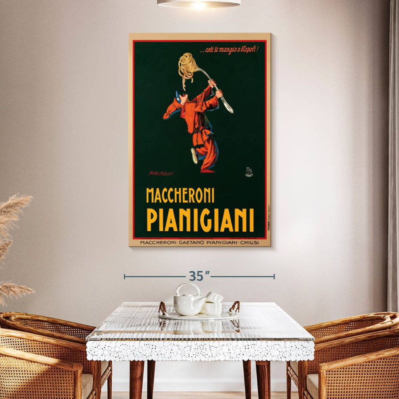 Maccheroni Pianigiani 1922, H 51 po x l 34 po