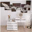 10-Drawer Extended Desktop Without Handles White Makeup Dressing Table Cabinet