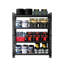 Support de rangement réglable en métal robuste pour entrepôt 4000lbs 69h x 59w 23.6d avec 4 tablettes verticales