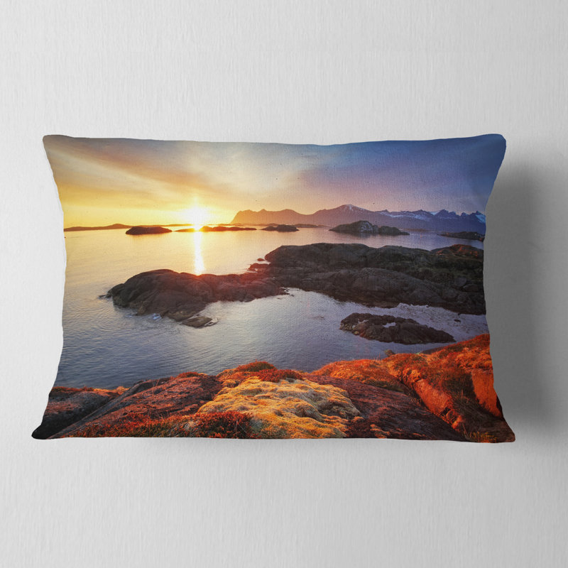 Coussin lombaire en norvège mer coast