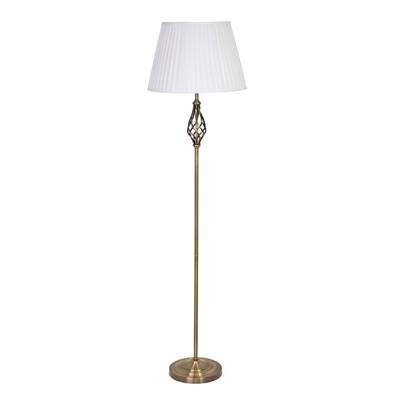 Backus 165cm Traditional Twist Antique Floor Lamp