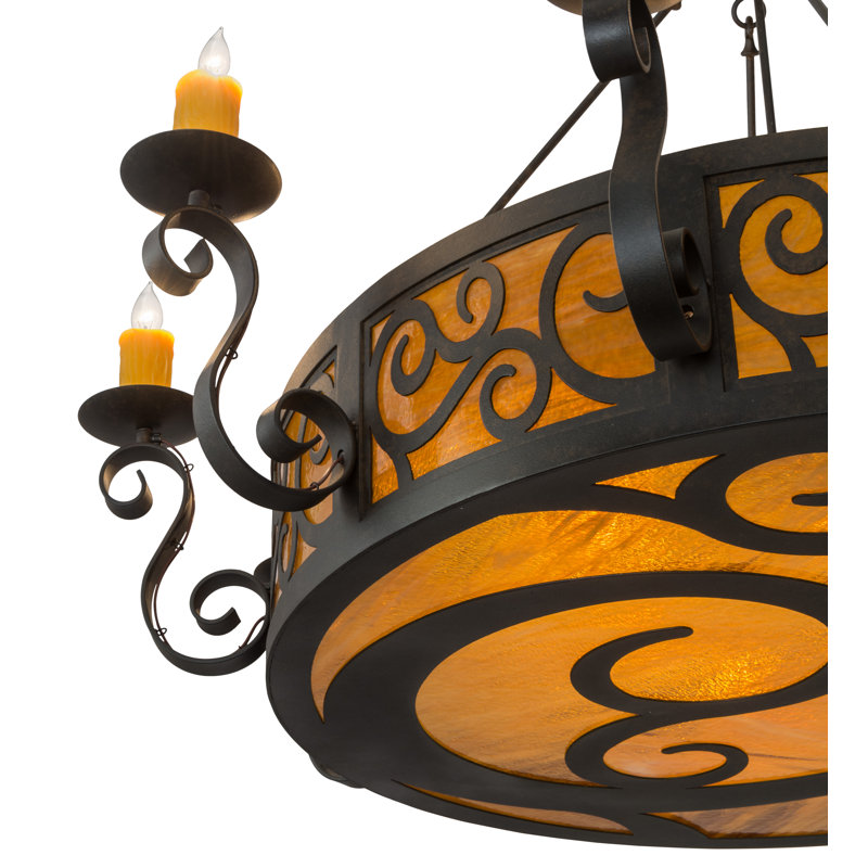 Mckensi 10 - Light Dimmable Drum Chandelier
