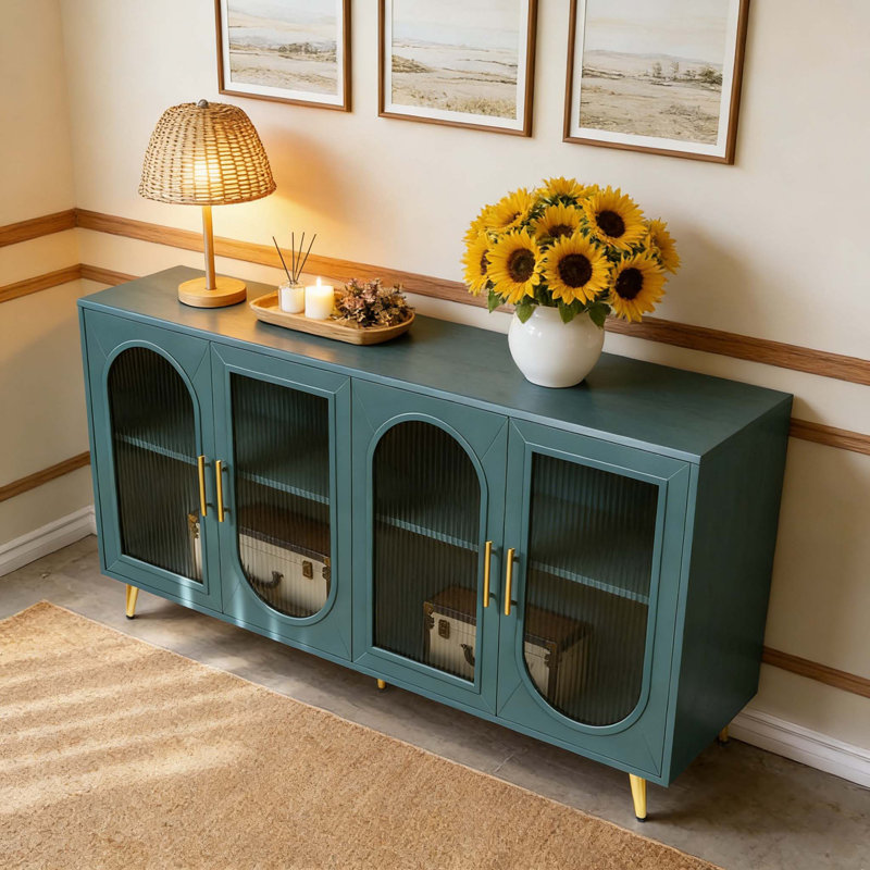 Armoire de rangement et tablettes réglables, Marine