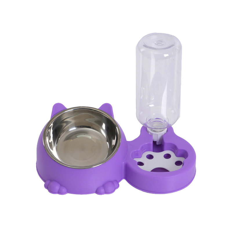Abreuvoir automatique en acier inoxydable pour animal 11,2 x 7,67 x 3,54 po, Purple