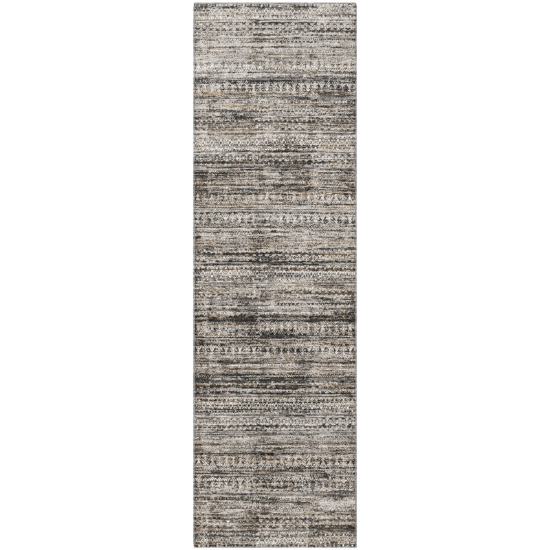 Tapis à rayures lavables à la machine Premium Premium, Tapis de couloir 2 pi 3 po x 7 pi 6 po