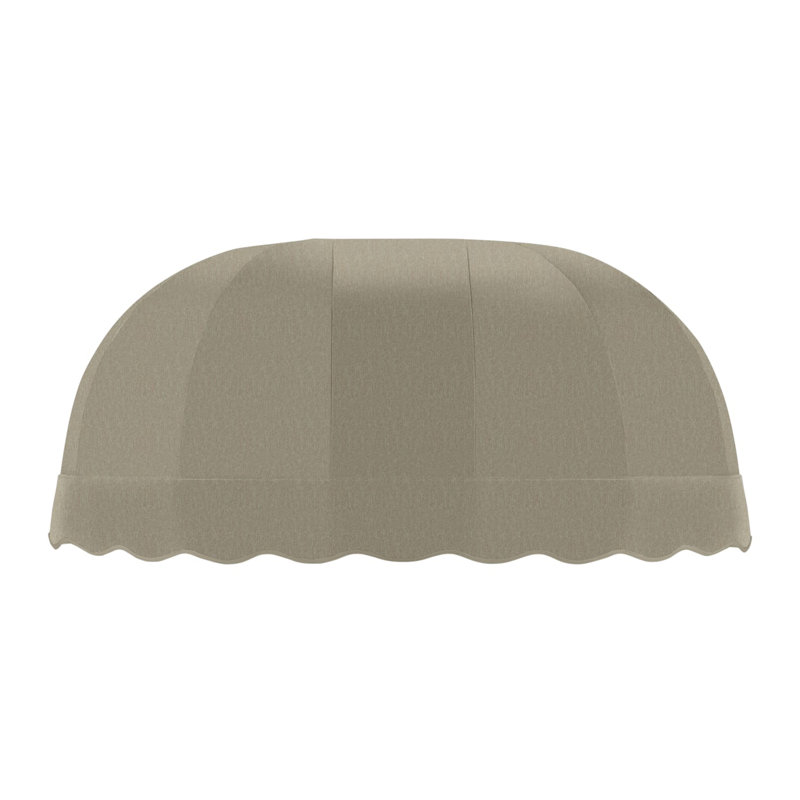 Awntech Chicago Acrylic Fabric Fixed Awning, 33.25" H x 100.5" W x 26.25" D, Burlap Sack