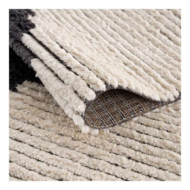Black & Ivory Modern Area Rug