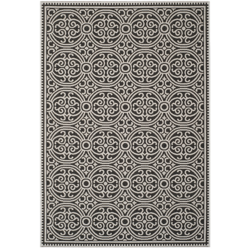 Burnell 100 Performance Geometric Indoor/Outdoor Area Rug, Rectangle 5'3" x 7'6"