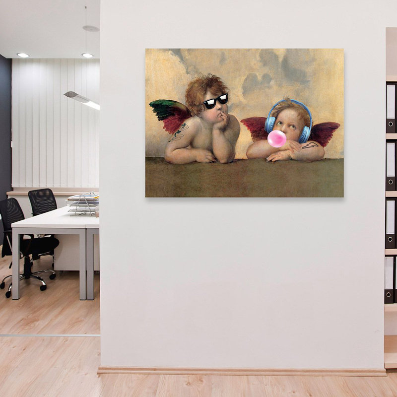 Leisure Time, Angels by Matt Spencer - Art Prints, 70cm H x 100cm W, Wrapped Canvas