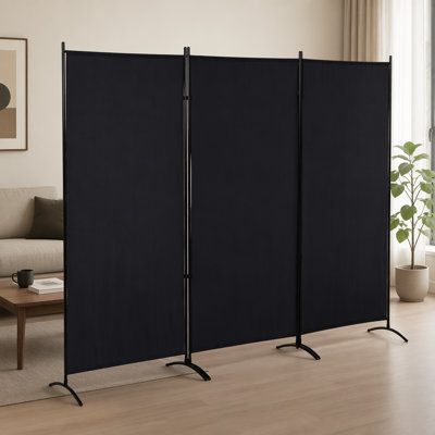 Écran d'intimité réglable à trois panneaux, idéal pour créer des espaces personnels et des cloisons avec une conception classique et un assemblage facile