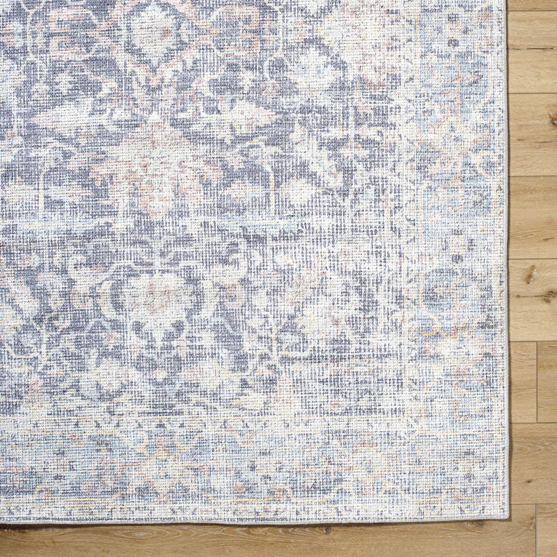 Tapis traditionnel gris anthracite Our PNW Home x Livabliss, Rectangle 2 pi 2 po x 3 pi 9 po