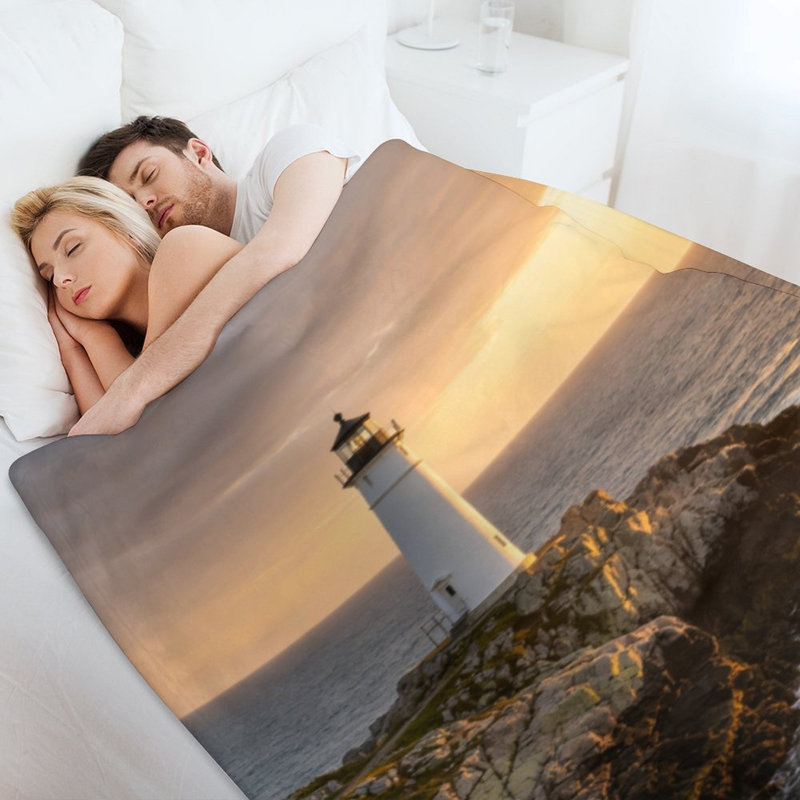Jeté en flanelle Sunset Langle, 60 x 80 po