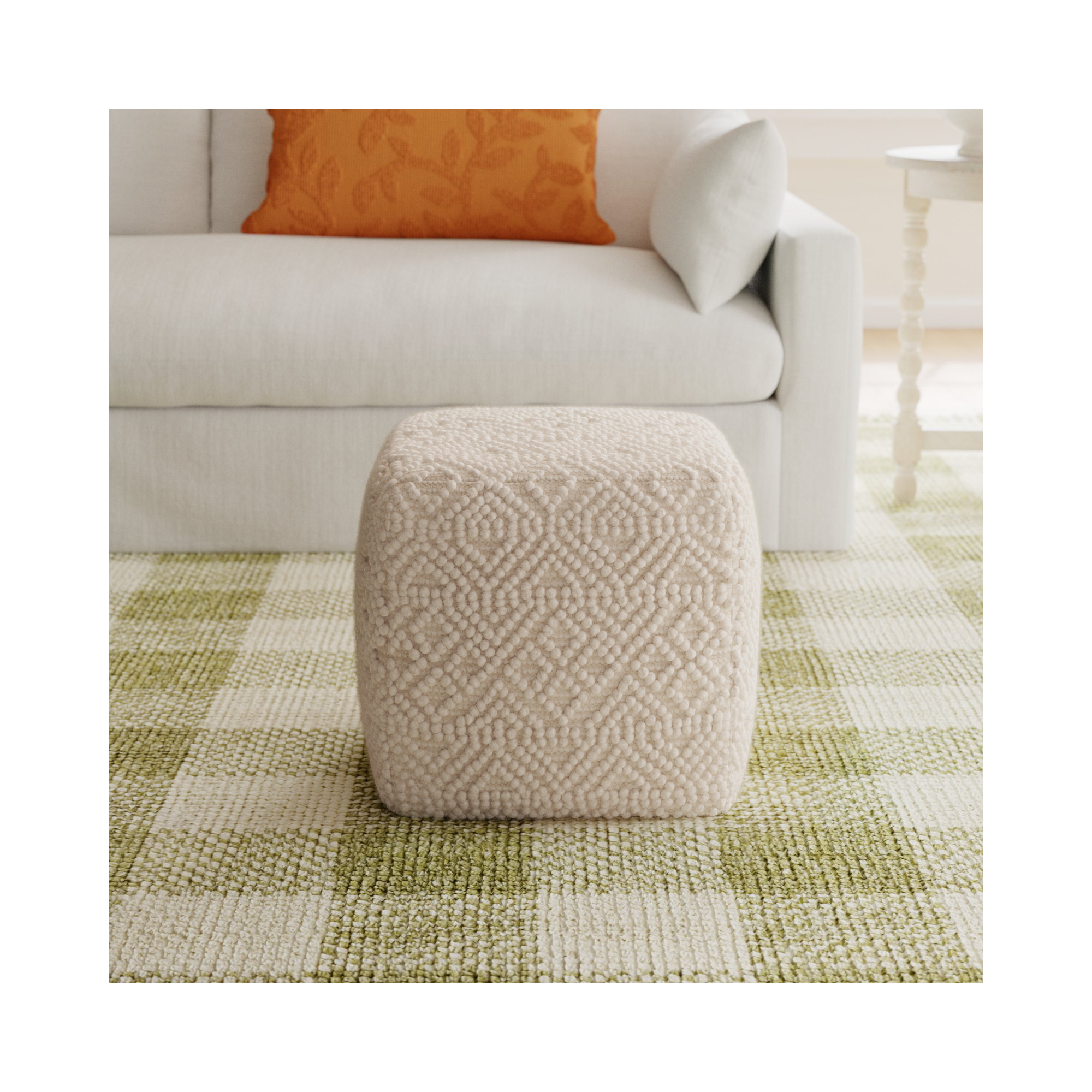 Hygge Upholstered Pouf