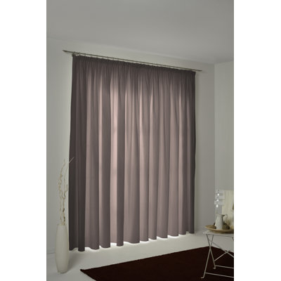 Uni Collection 100% Cotton Room Darkening Curtain Single Panel