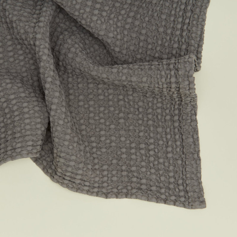 Débarbouillette simple en coton, Gris foncé, Serviette de bain - 1 paquet