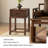 Modern Minimalist Golden Teak Small Square Side Table