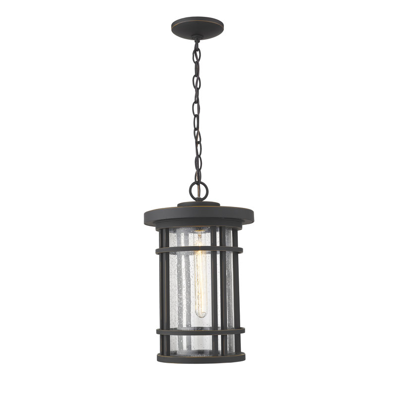 Maag Outdoor Hanging Lantern, 16.25" H x 10" W x 10" D, Oil Rubbed Bronze