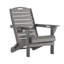 Chaises d'extérieur pour foyer d'extérieur pliables en PEHD résistant aux intempéries avec porte-gobelet Adirondack-111030212