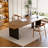 Modern minimalist solid wood desk-2099158264