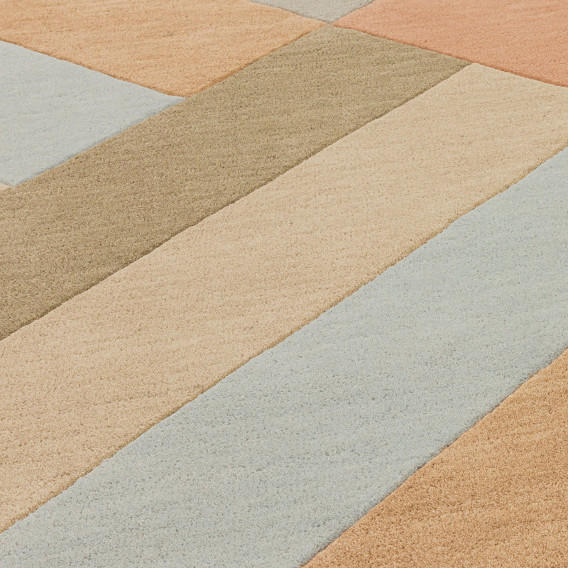 Simeon Geometric Wool Hand Tufted Area Rug, Rectangle 160 x 230cm