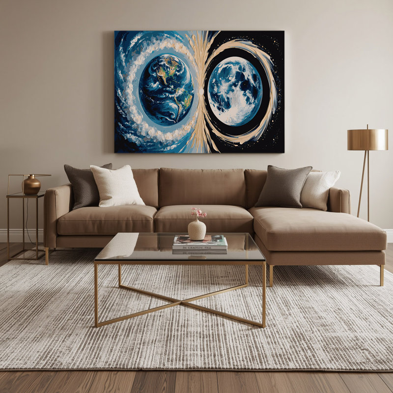 Art sur toile gris, H 20 po x l 24 po