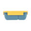 Boîte à bento 28,7 onces, 1 contenant réutilisable pour le déjeuner - avec fourchette et cuillère, ne contient pas de BPA, boîte à lunch réutilisable en plastique bleu et jaune, micro-ondes, lavable au lave-vaisselle-1010314928