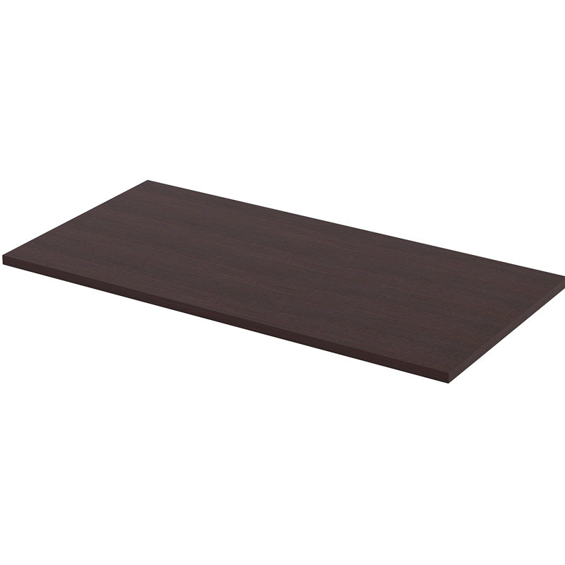 1" H Desk Table Top, Espresso, 1"H x 24"W x 59.88"D