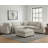 Cassandra Beige Fabric 40 In. Square Ottoman-551234421