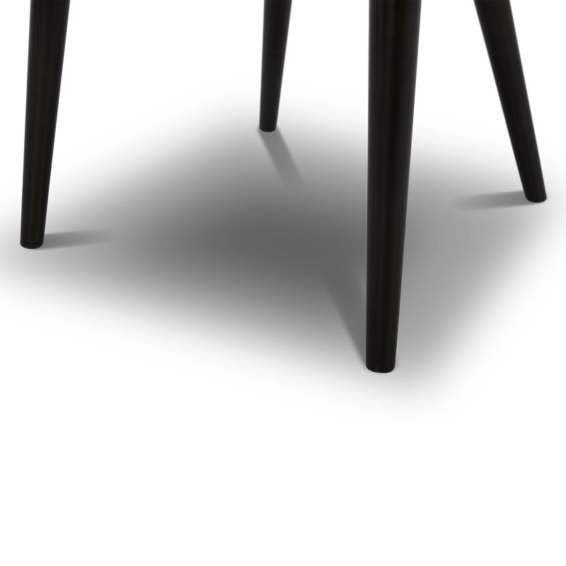 Chaise d'appoint rembourrée en bois massif Bremment, Lin lin