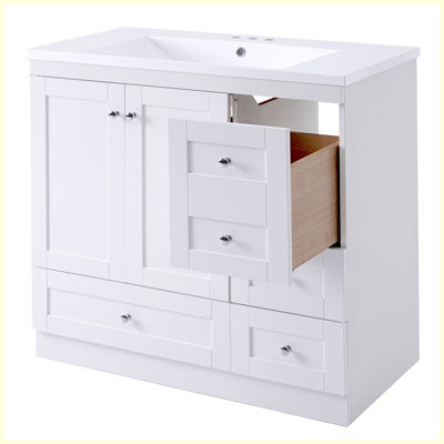 Meuble-lavabo autoportant moderne avec lavabo Modern
