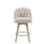 Tabouret de comptoir pivotant rembourré à 360 degrés, H 26 po-1518843717