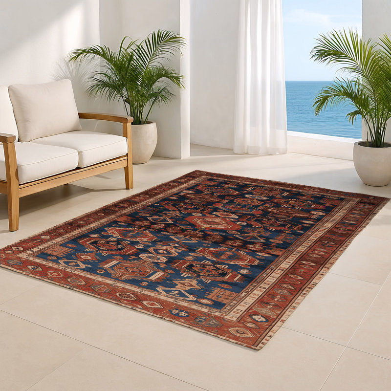 Tapis turc intérieur et extérieur brun, Rectangulaire 8 pi x 10 pi