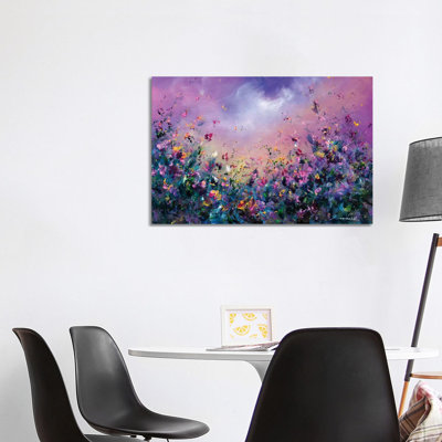 Rainbow Meadow 1 Piece Wrapped Canvas Painting