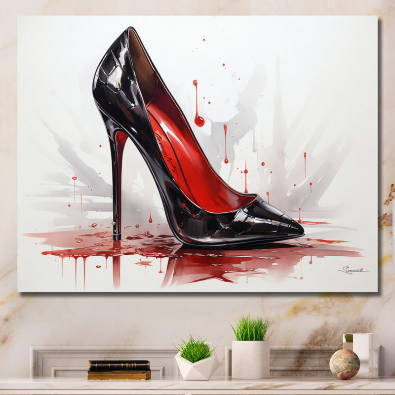 Red High Heels Sophistication I - Imprimé, Toile tendue, H 12 po x l 20 po x P 1 po
