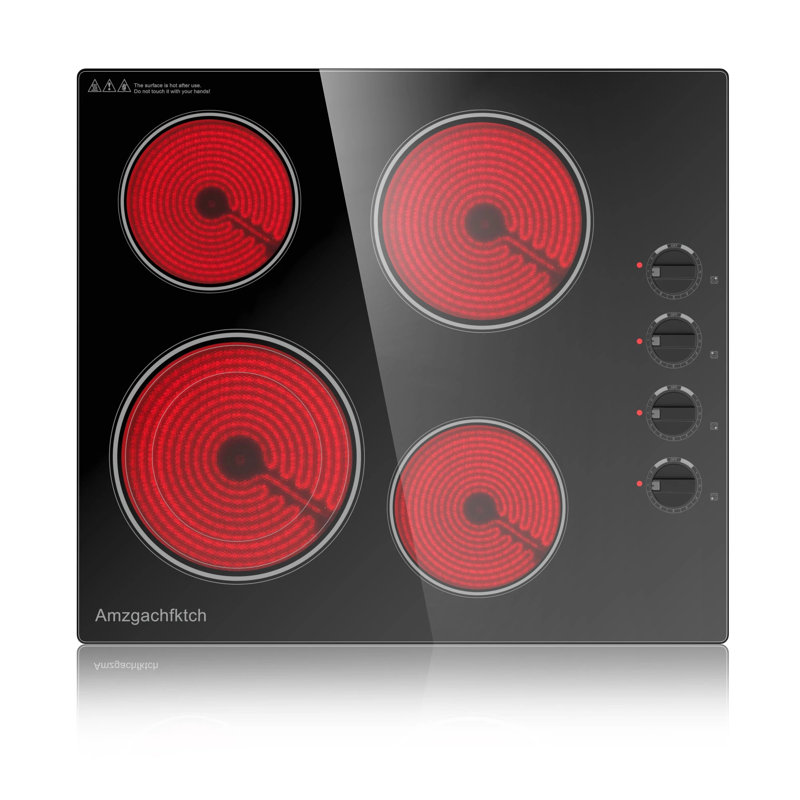 Plaque de cuisson électrique 24 po à 4 brûleurs intégrée