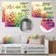 «Neon Plants Pop Art - Herbs», art mural métallique traditionnel-339586036