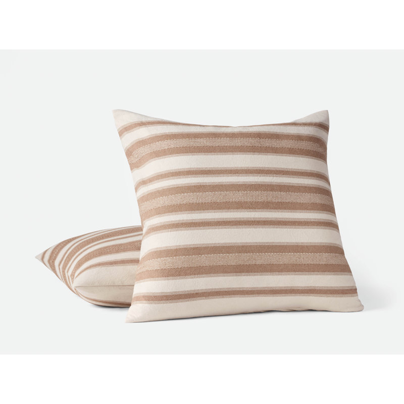 Serrano Organic Square Pillow Cover, Chestnut