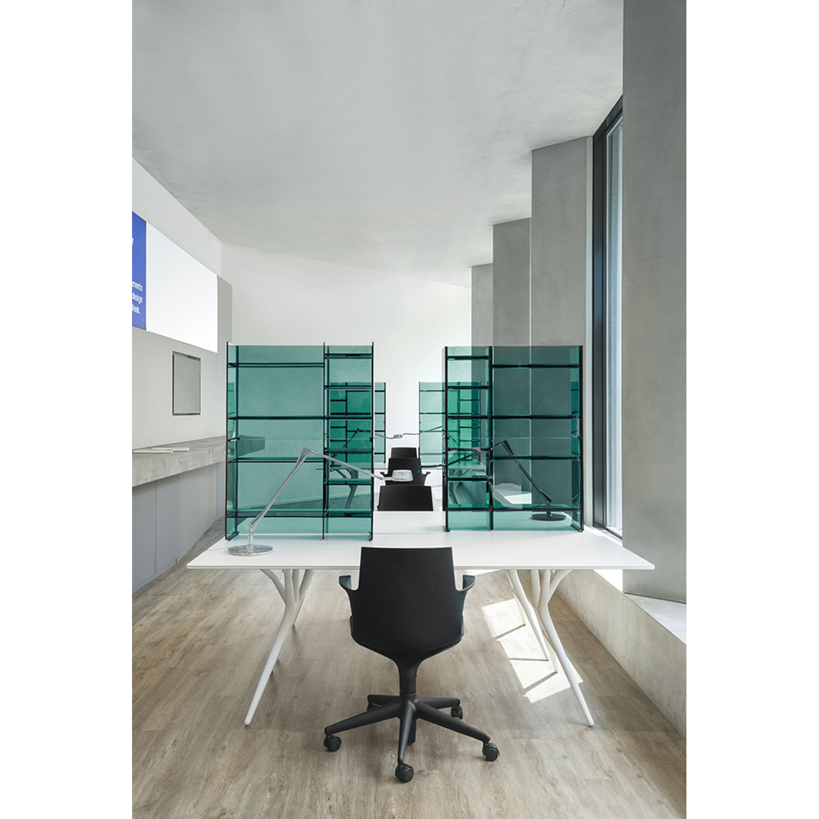 Sound-Rack 29.53'' W Plastic Shelving Unit, Aquamarine Green