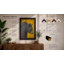 Gray Bear In Gold Modern - Single Picture Frame Print-819443916-819443907