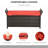 27 Gallon Patio Storage Bench, Red, With Handles And Cushion, Outdoor Pe For A Stylish Setting Red Bench Made Of Cozy