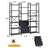 5/6-tier Bookcase With Hanging Fabric Bins, Adjustable Shelves, Storage Unit-696410065-696410066