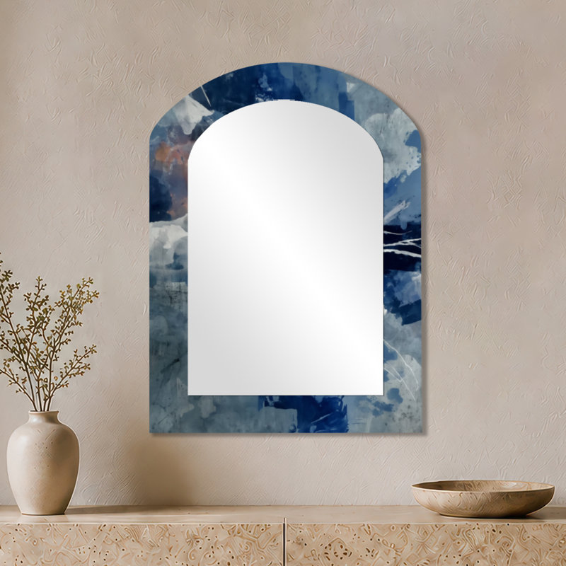 Miroir mural Modern Modern - Blue Sturdy Guardians, 34" x 25"
